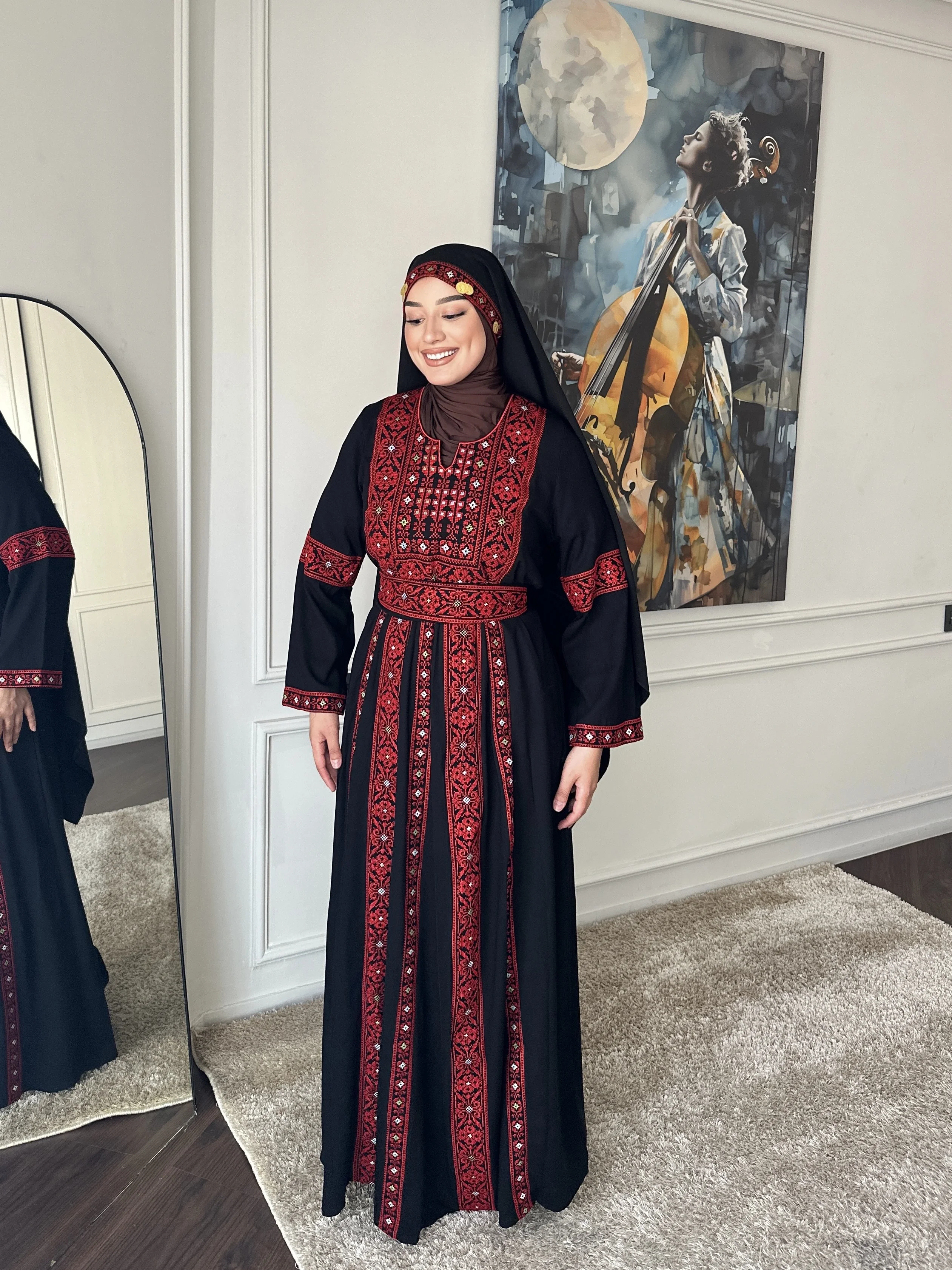 Palestinian Embroidered Kaftan