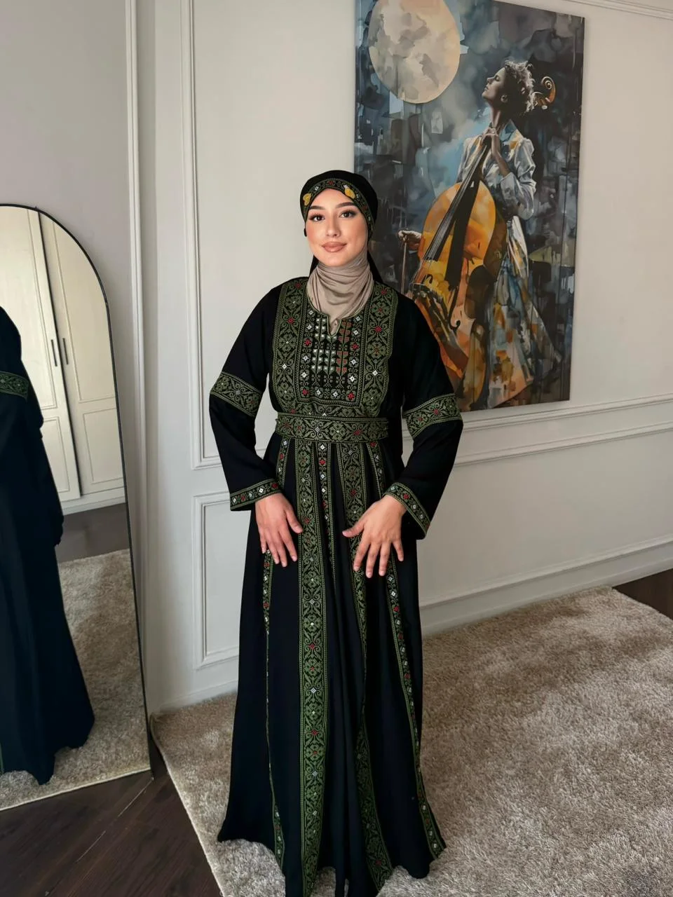 Palestinian Embroidered Kaftan