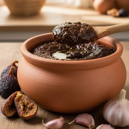 خلطة الكرموص والثوم البلدي بزيت الزيتون وزيت البري والزنجلان والزعتر البلدي 770 مل