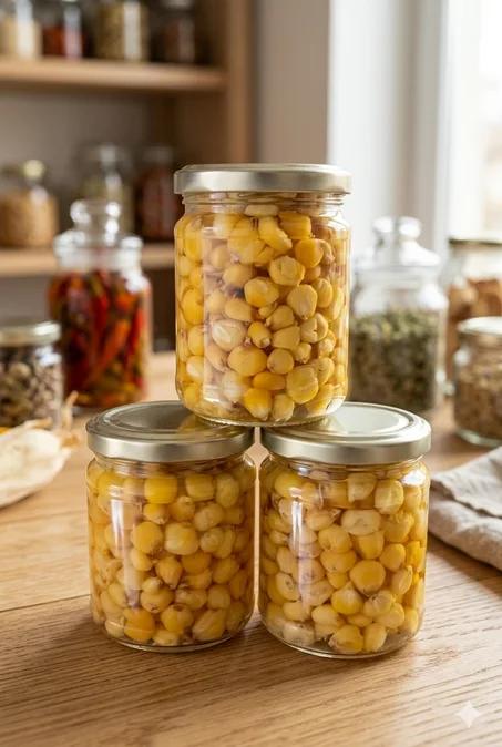 ذرة صفراء بلدية محلية مخللة – طبيعية