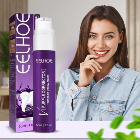 جل تبييض الأسنان الأرجواني