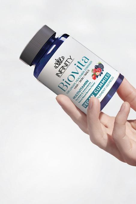 عرض بوفيتا 1+1  Infinity Biovita 60 nail gummies