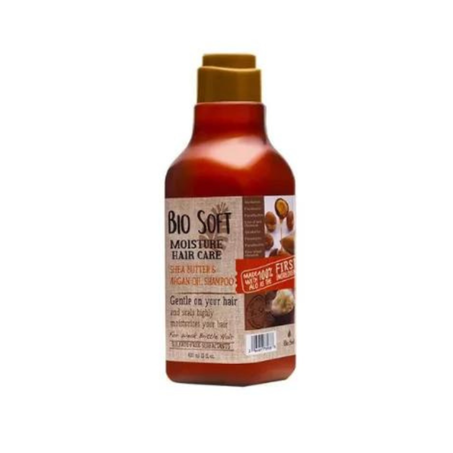 Biosoft شامبو للشعر الضعيف والتالف وزيت الأركان وزبدة الشيا 410 ml