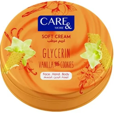 care and more كريم تنعيم الجسم بالجلسرين ورائحة الفانليا 75 ml
