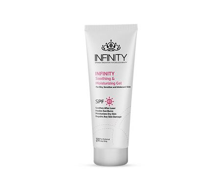 Infinity 120g جل غير دهني  فعال لترطيب وتهدئة البشرة وبعامل حماية 45
