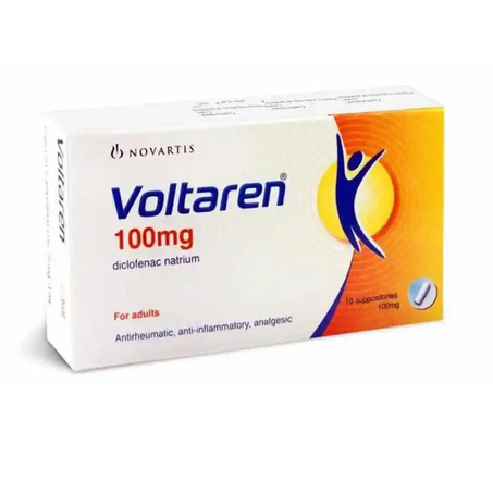 voltaren مسكن للالام وخافض للحراراة 10 suppositories