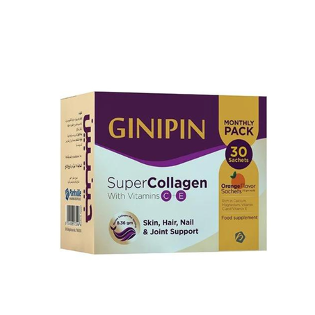 Ginpin  التركيبة المتطورة لأكياس سوبر كولاجين المضادة للشيخوخة30 كيس