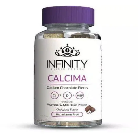 infinity كالسيما - لفيتامين د ونقص الكالسيوم على شكل قطع الشوكلاه المغلفة