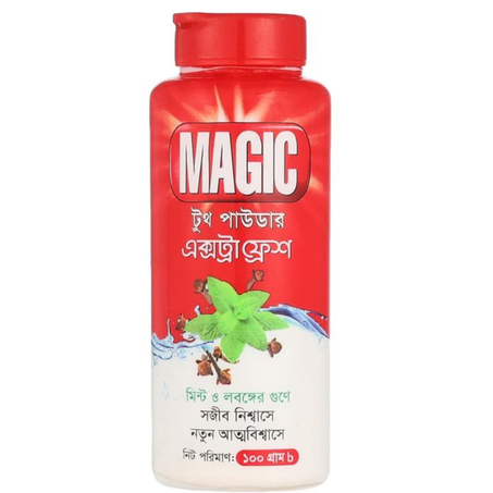 Magic بودرة أسنان ماجيك انتعاش زائد - 100 جم