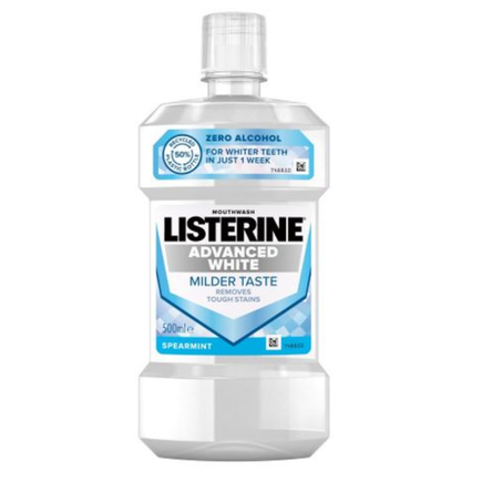 Listerine ليسترين غسول الفم متقدم أبيض أكثر اعتدالا 250مل