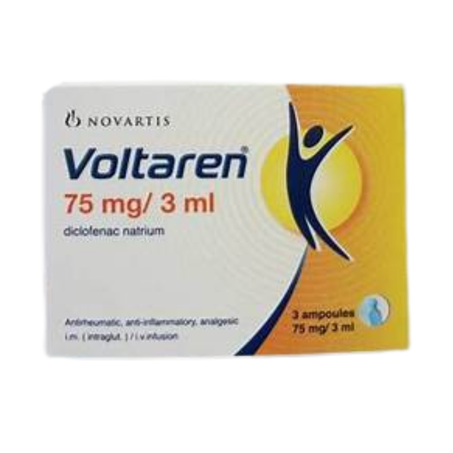 voltaren مسكن للالام وخافض للحرارة 3 امبولات 3 مللي
