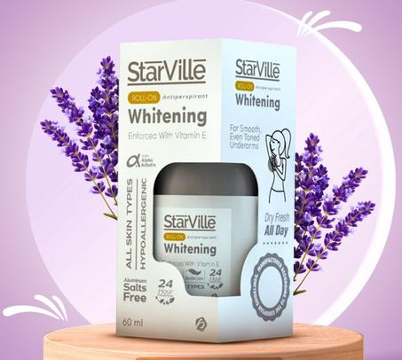 starville 60ml رول اون  تفتيح ومزيل العرق برائحة اللافندر