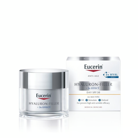 Eucerin كريم النهار يوسيرين هيالورون فيلر المضاد للشيخوخة بعامل حماية من الشمس SPF15 50 مل