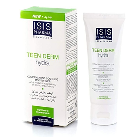 Isis Pharma إيزيس فارما تين ديرم هيدرا مهدئ تعويضي و مرطب - 40 مل