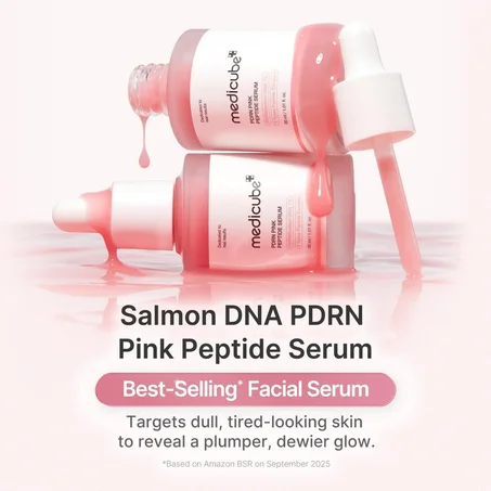 سيروم الورد لتجديد النضارة من ميديكيوب (Medicube PDRN Pink Facial Serum 100ml)