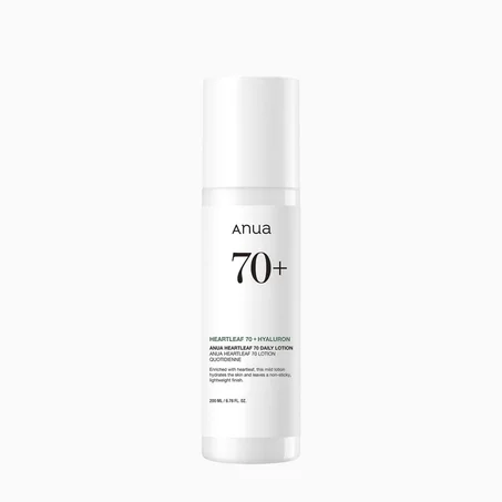 لوشن أنوا لترطيب البشرة بهارت ليف والهيالورون - 200 مل (Anua Heartleaf 70% + Hyaluron Daily Lotion - 200ml)