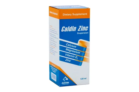 Caldin zinc مكمل غذائي لتقوية مناعة الجسم وزيادة نمو العظام