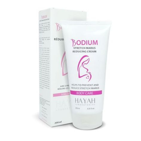 Hayah بوديوم فيرمينج كريم لإخفاء علامات تمدد الجلد 200 ml