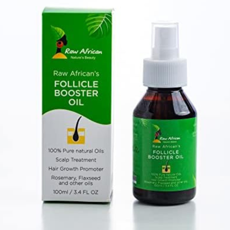 Raw african زيت تحفيز بصيلات الشعر لمنع التساقط وتسريع النمو 100 ml