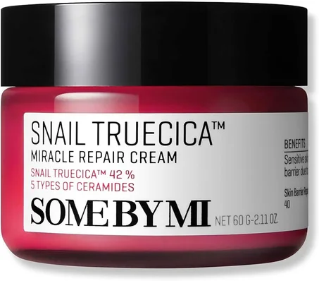 كريم الحلزون تروسيكا لإصلاح البشرة من سوم باي مي - 60 مل (Some By Mi Snail Truecica Miracle Repair Cream - 60ml)