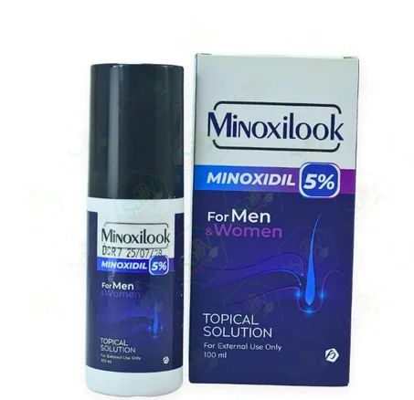 minoxilook 5%   سبراي علاج تساقط الشعر والصلع الوراثي 100ml