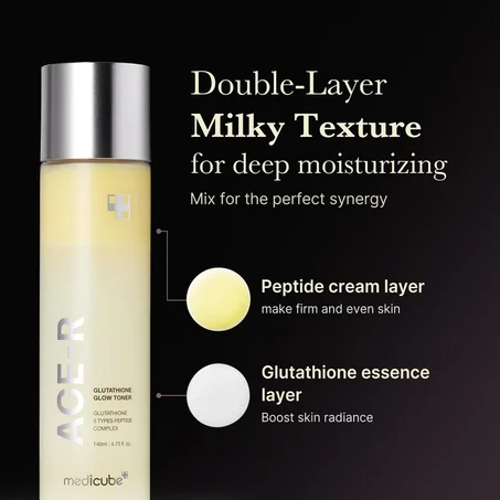 تونر النضارة واللمعان الزجاجي من ميديكيوب (Medicube Age-R Glowing Facial Toner 140ml)