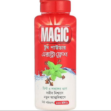 Magic  بودرة أسنان ماجيك انتعاش زائد - 100 جم