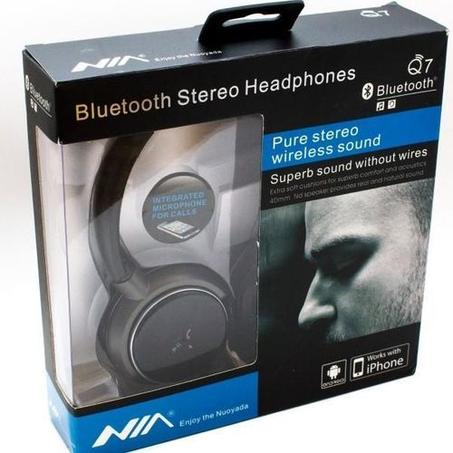 Nia Casque Bluetooth Original sans fil Bluetooth avec micro Slot SD FM Radio