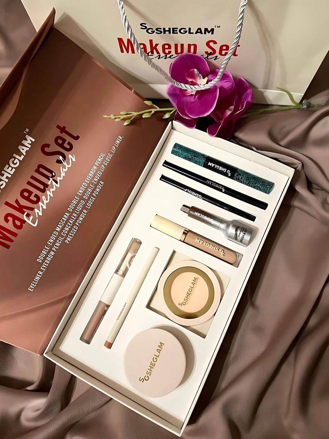 مجموعة مكياج SGSHEGLAM Essentials المتكاملة - لإطلالة احترافية كل يوم