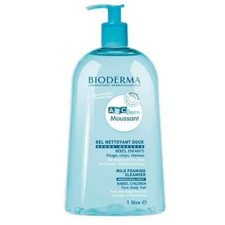 BIODERMA ABCDERM GEL NETTOYANT MOUSSANT DOUX 1L