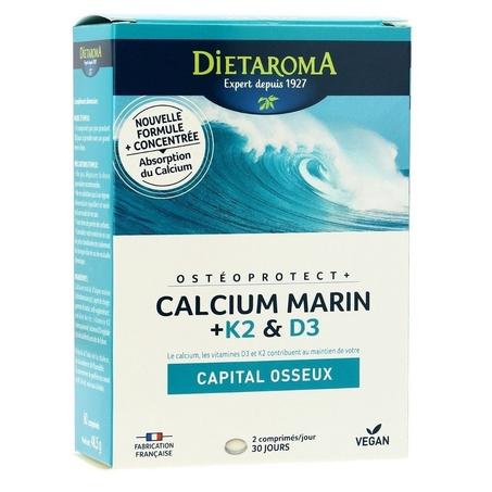 DIETAROMA  OSTÉOPROTECT + CALCIUM MARIN 60 COMPRIMÉS