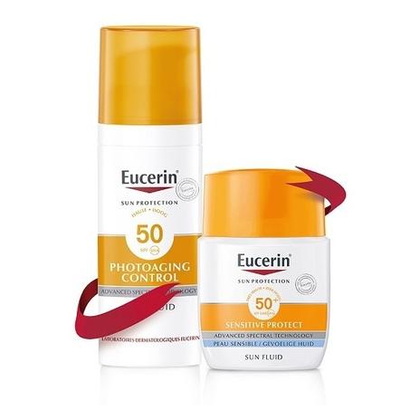 Eucerin – Sun Protection PhotoAging Control Fluid SPF50 – 50 ml+ Sun Fluide Matifiant Offert