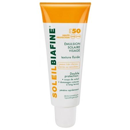 Soleil Biafine Émulsion Solaire Visage FPS 50 50 ml