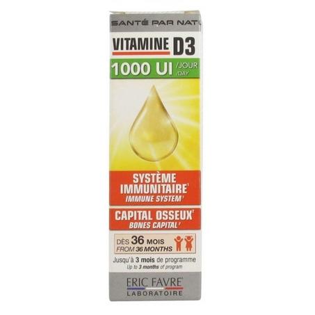 ERIC FAVRE- VITAMINE D3 - 1000 UI  20ML