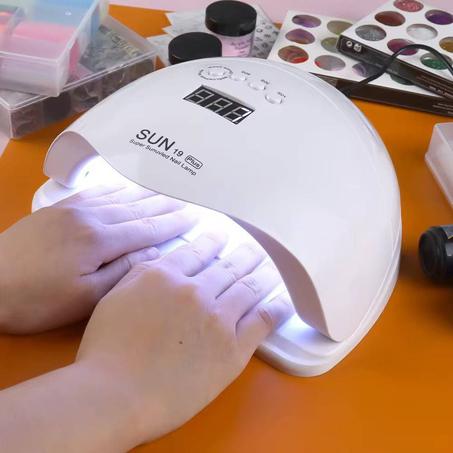 مصباح تجفيف الأظافر الاحترافي بتقنية LED/UV