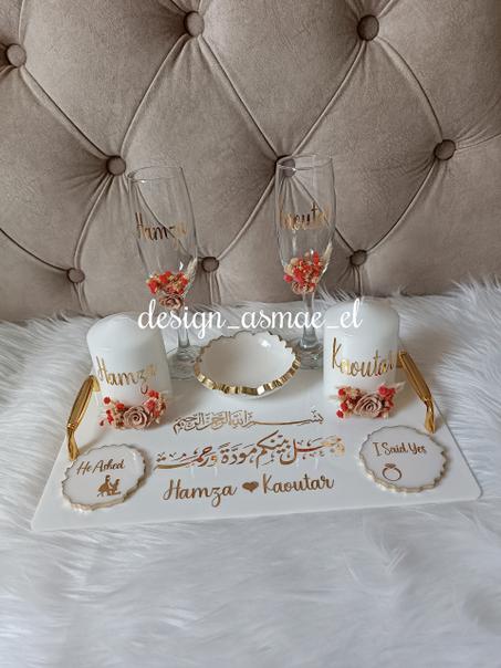 طقم الخطوبة بتصميم فاخر ومخصص