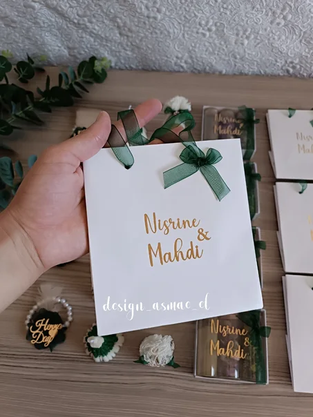 حقيبة توزيعات الحنة بتصميم أنيق