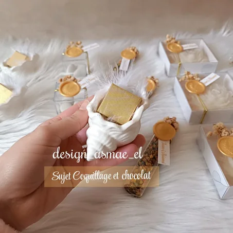 Sujet Coquillage et chocolat