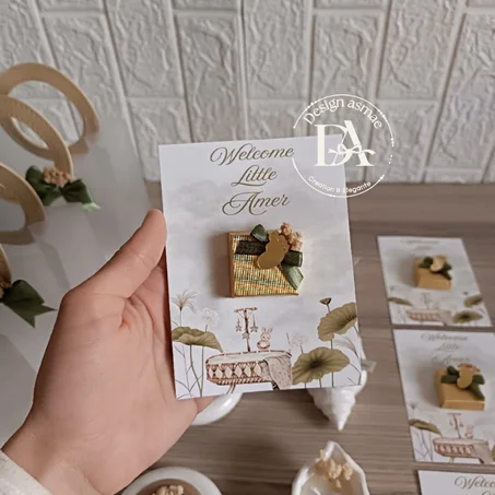 ✨بطاقة ترحيب بإسم المولود