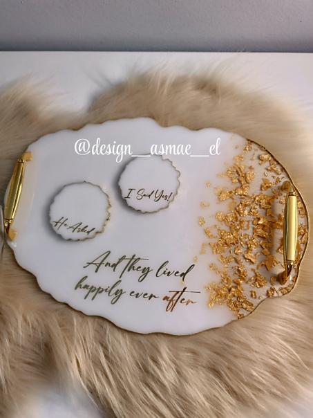 صينية الخطوبة الذهبية الفاخرة