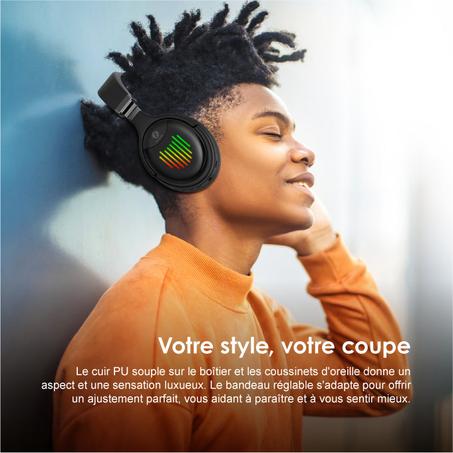 Oraimo BoomPop Over-Ear Bluetooth sans fil - Collaboration oraimo x boomplay - Édition limitée