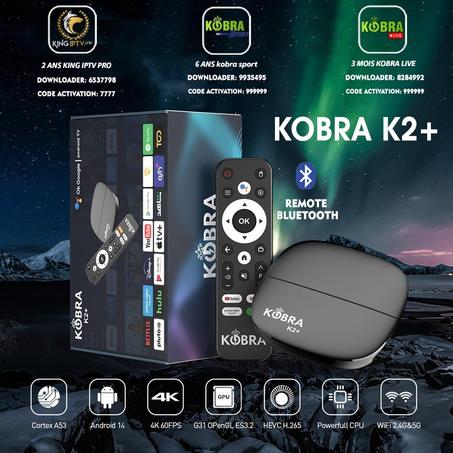 KOBRA K2+  8ans d’abonnement gratuit