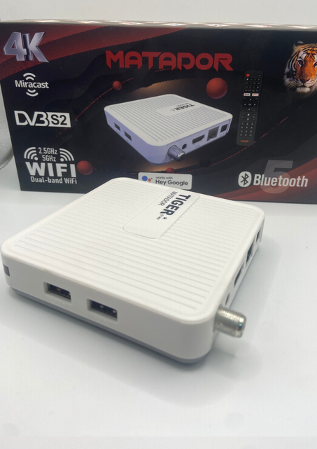 tv box tiger matador أول جهاز في المغرب يجمع بين الاستقبال والبث الذكي