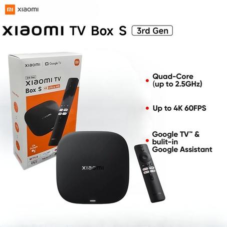 XIAOMI MI TV Box S (3rd Gen) - 4K 32GB WiFi 6 Google TV - 3ème génération Modèle 2025