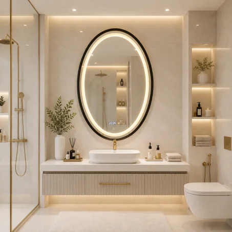 Miroir LED Sorrento Oval Spécial– Design Italien Moderne