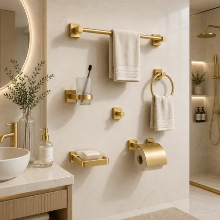 EVOIR – Ensemble d'Accessoires de Salle de Bain Premium
