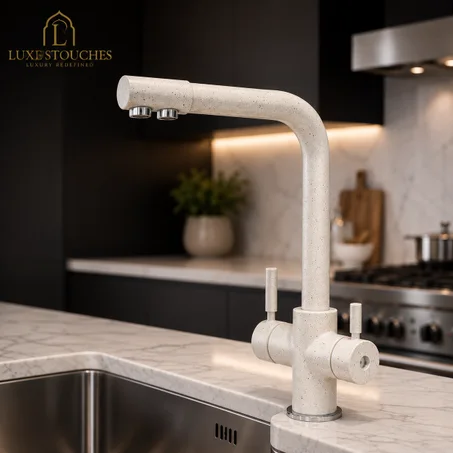 Mitigeur Cuisine 2 en 1 – Eau Filtrée & Eau Courante Luxetouche