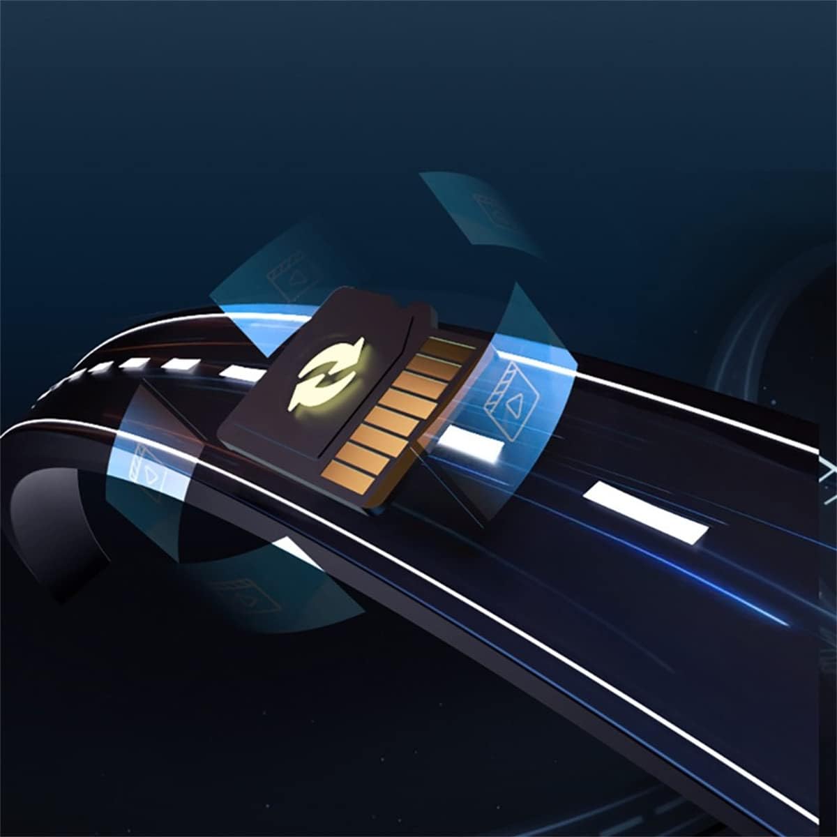 جهاز تسجيل فيديو رقمي للمراقبة 1080P كاميرا لوحية للسيارات لأمن السيارة