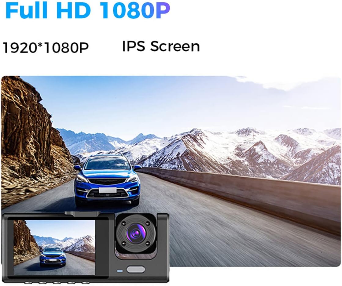 جهاز تسجيل فيديو رقمي للمراقبة 1080P كاميرا لوحية للسيارات لأمن السيارة