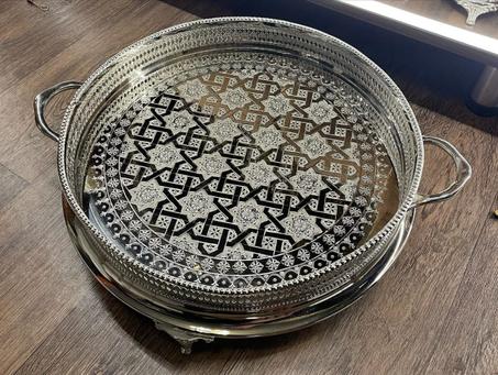 صينية تقليدية فضة